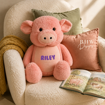 Personalised Pig Soft Toy