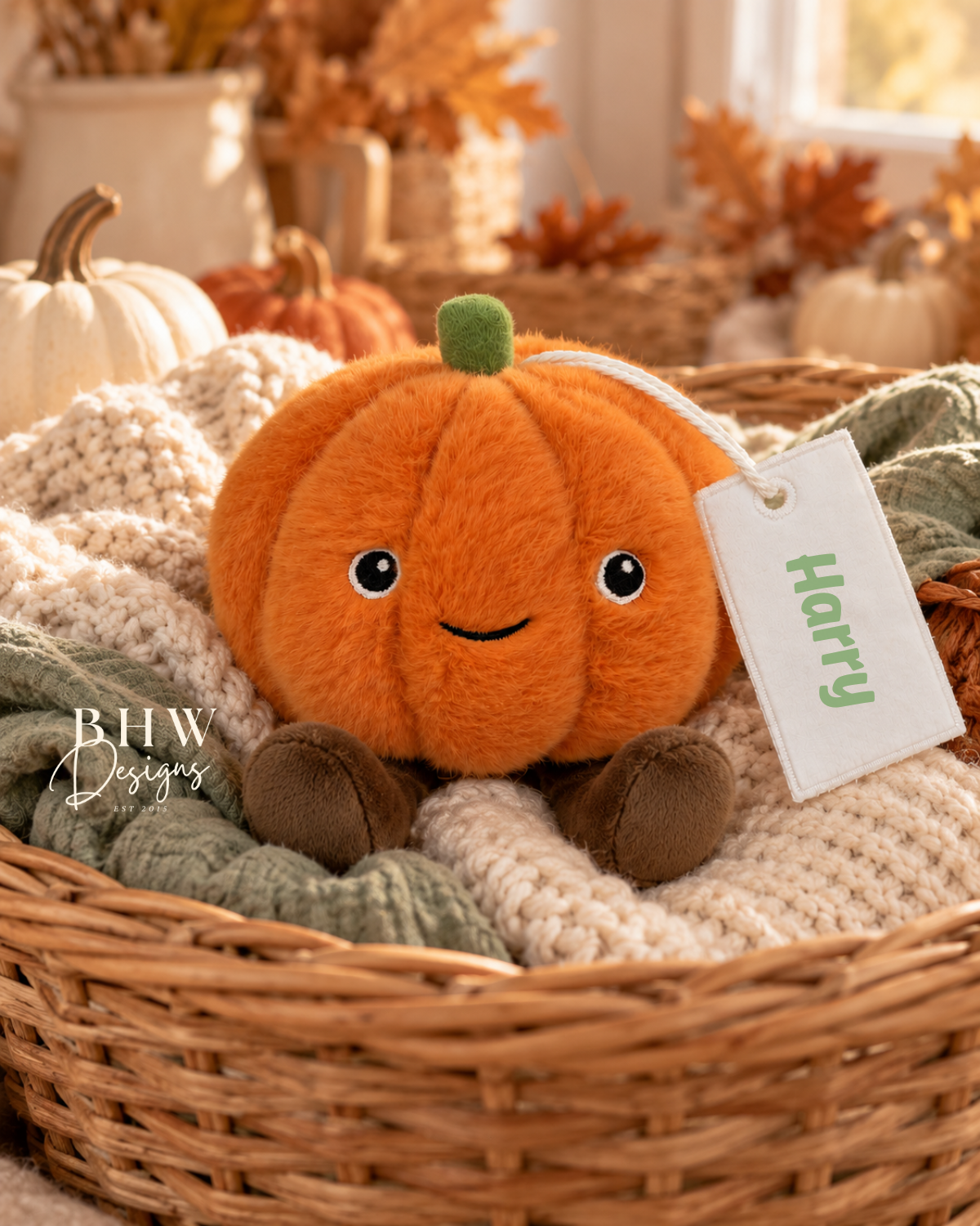 Personalised Pumpkin Soft Toy