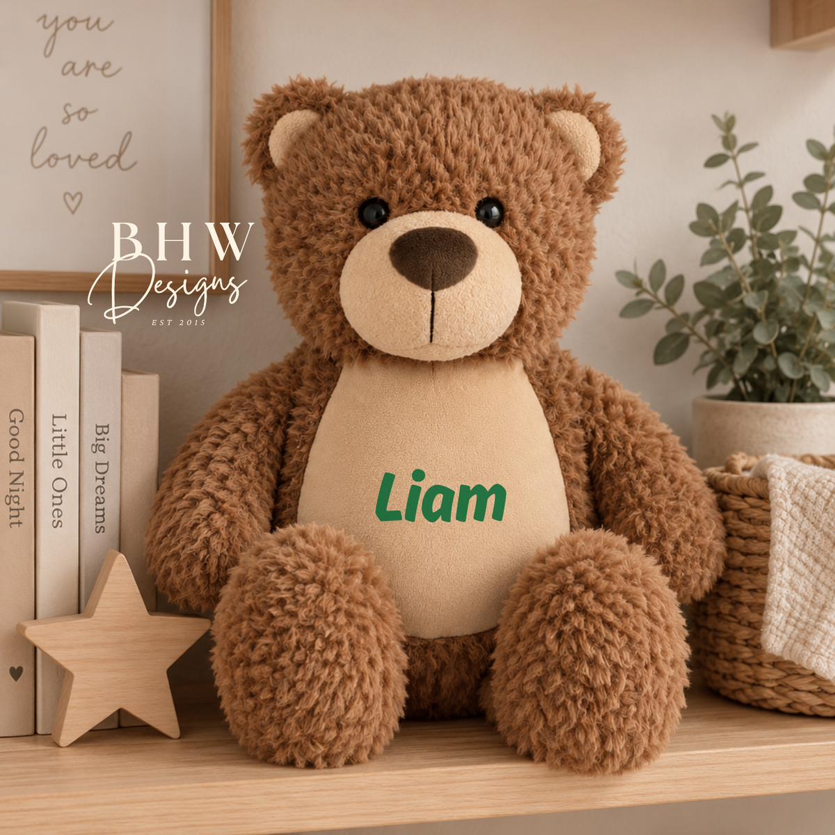 Personalised Brown Teddy Bear