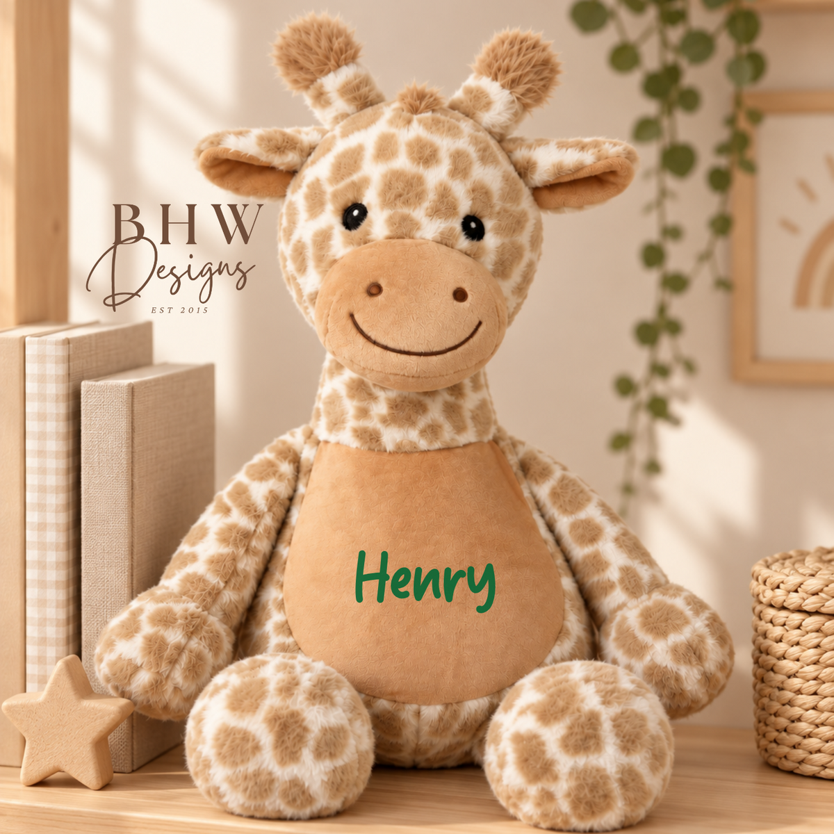 Personalised Giraffe Soft Toy