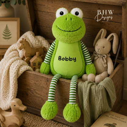 Personalised Frog Soft Toy
