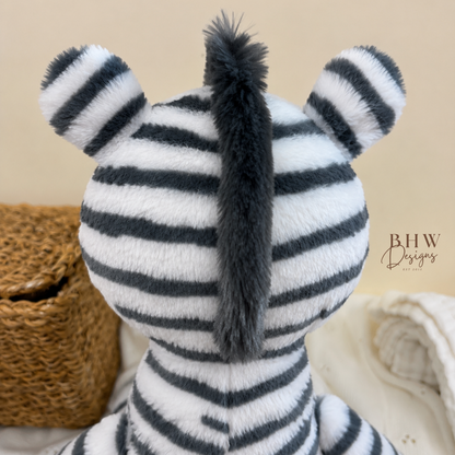 Personalised Zebra Soft Toy