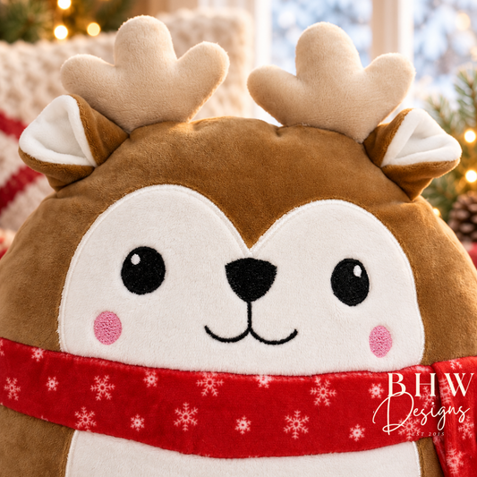 Personalised Reindeer Squishy Soft Toy