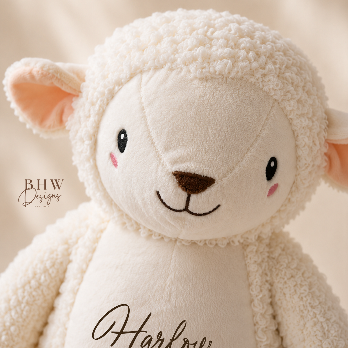 Personalised Lamb Soft Toy