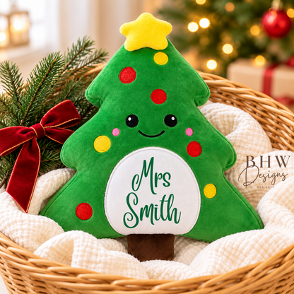 Personalised Christmas Tree Squishy Soft Toy