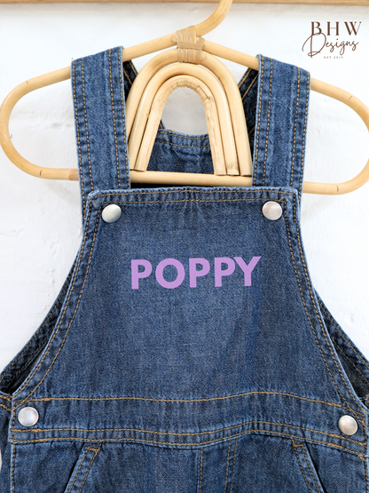 Personalised Denim Dungarees