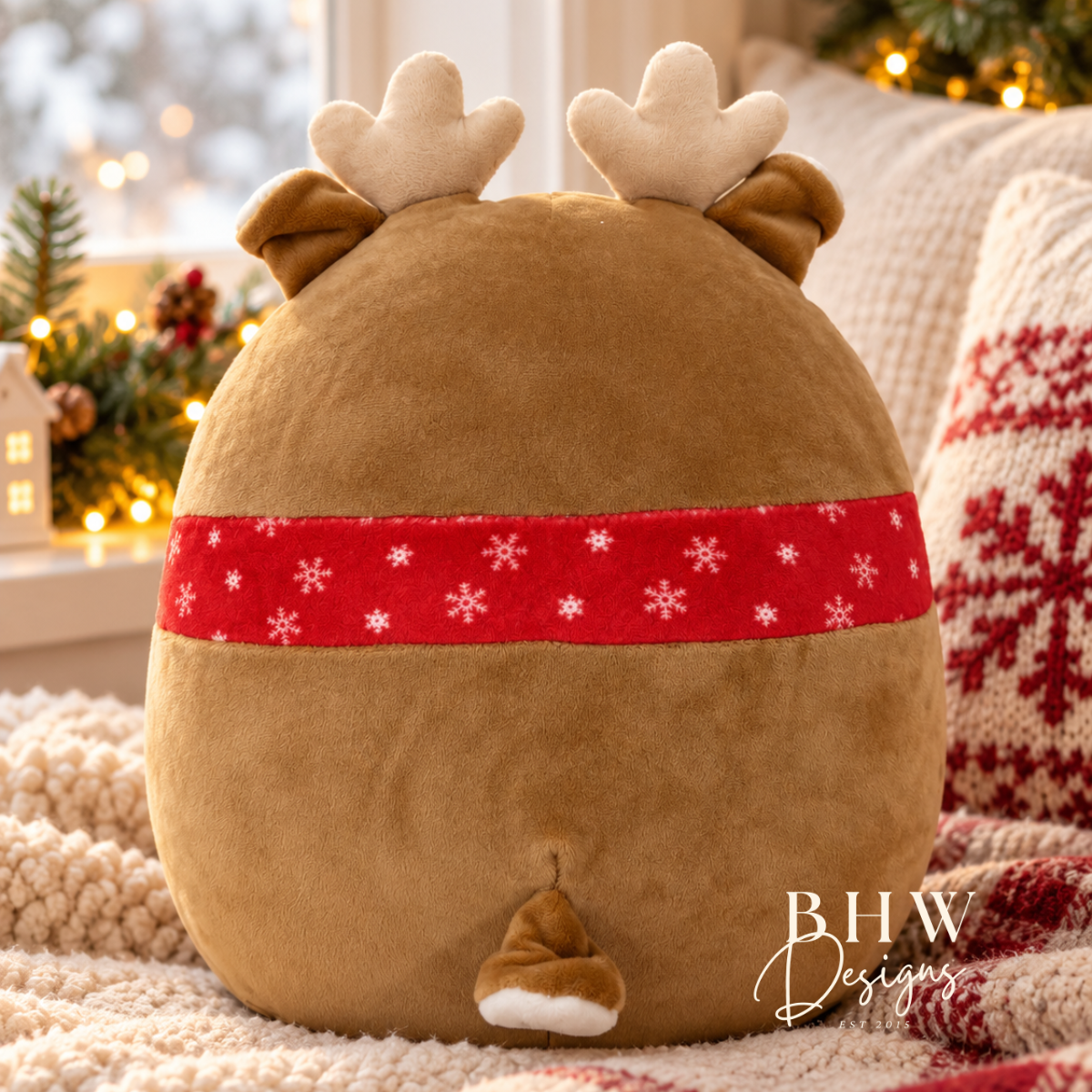 Personalised Reindeer Squishy Soft Toy