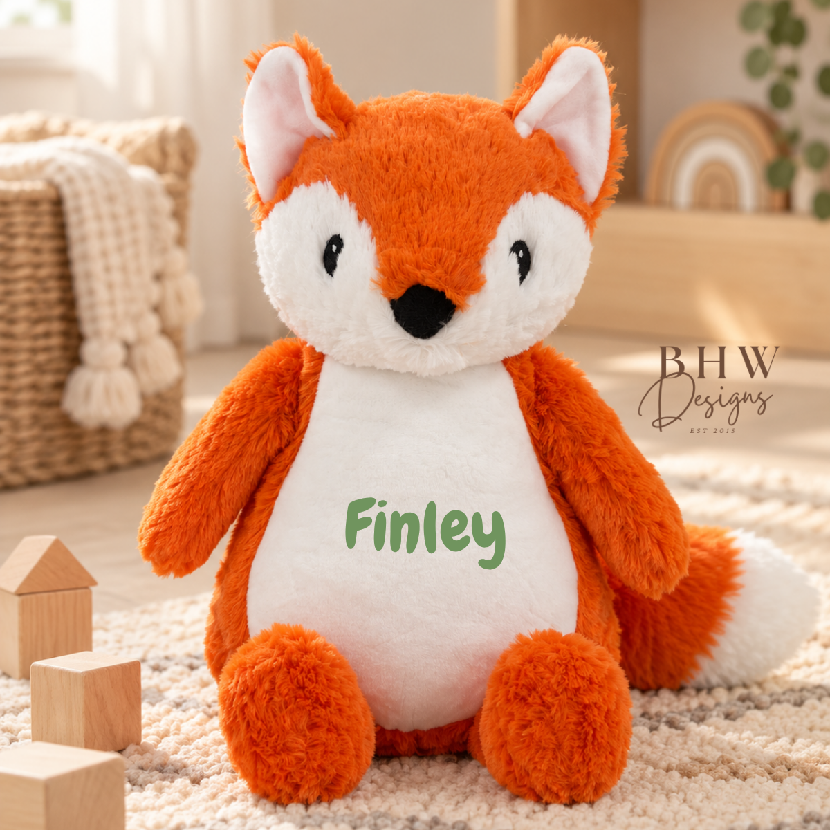 Personalised Fox Soft Toy