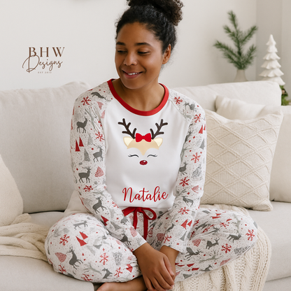 Women's Reindeer Pyjamas