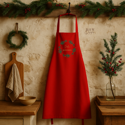 Personalised Red Adults Apron