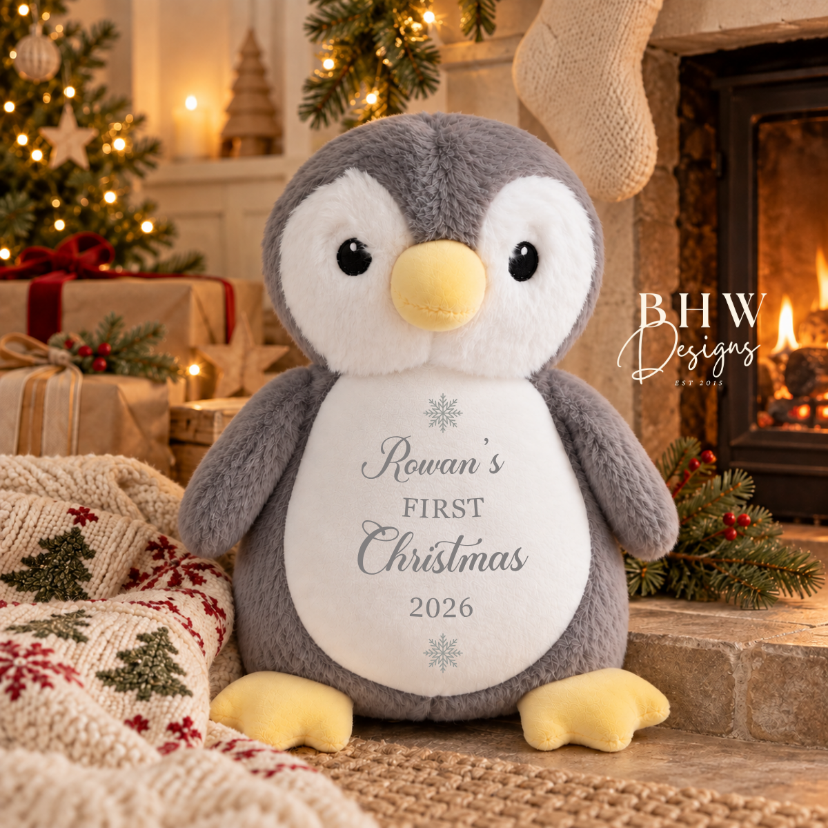 Personalised Penguin Soft Toy