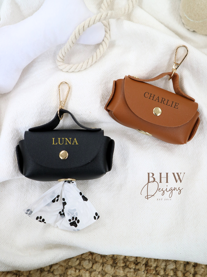 Personalised Dog Poop Bag Holder