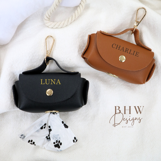 Personalised Dog Poop Bag Holder
