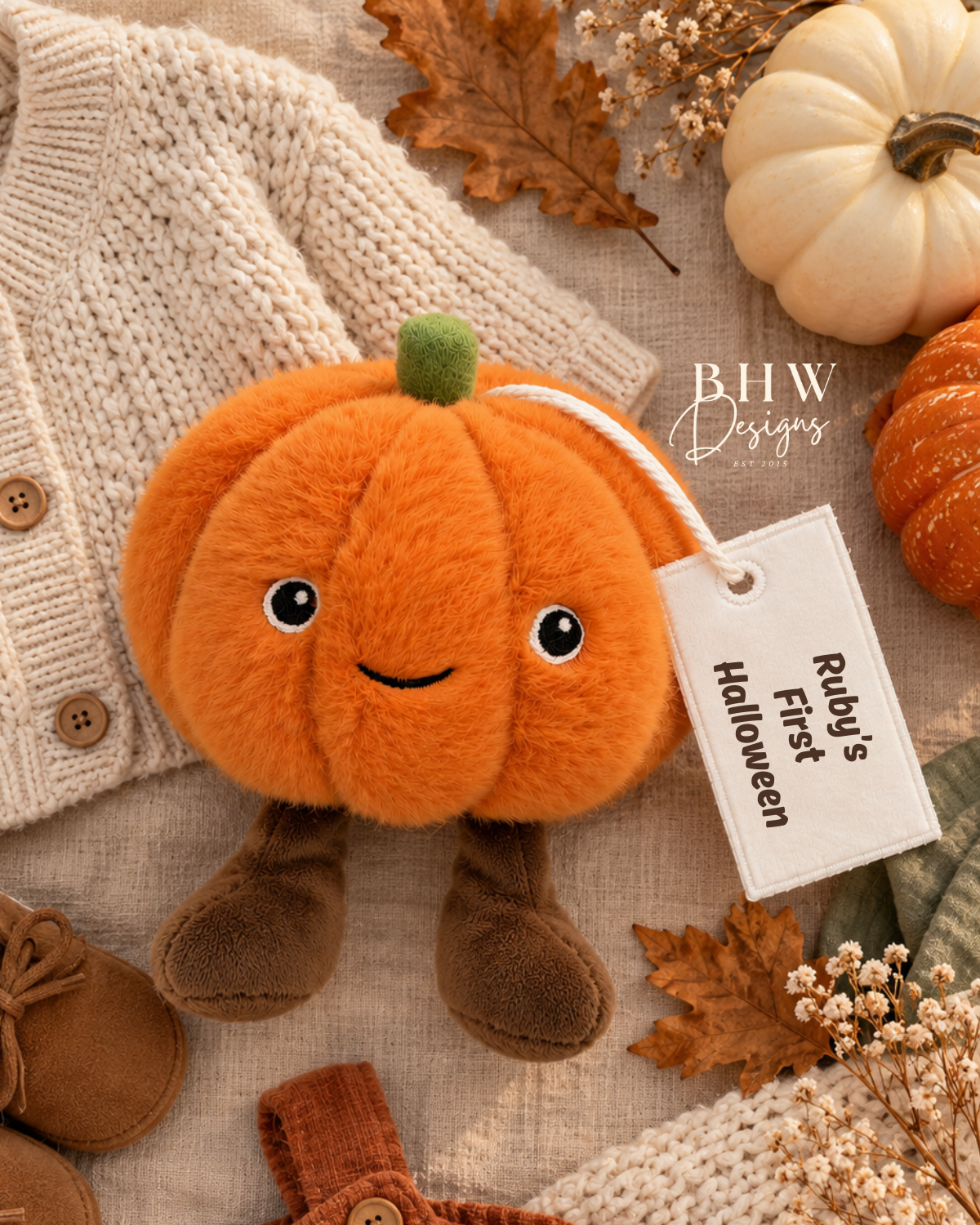 Personalised Pumpkin Soft Toy