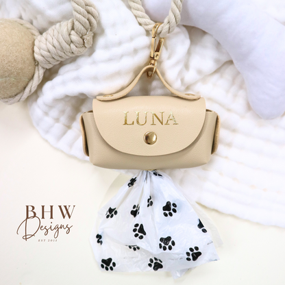 Personalised Dog Poop Bag Holder