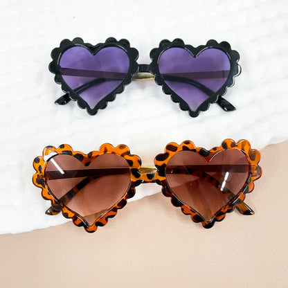 Kid's Heart Scallop Sunglasses