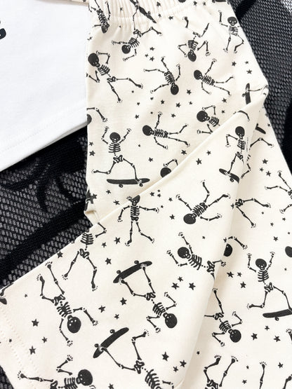 Personalised Glow in the Dark Skeleton Halloween Pyjamas