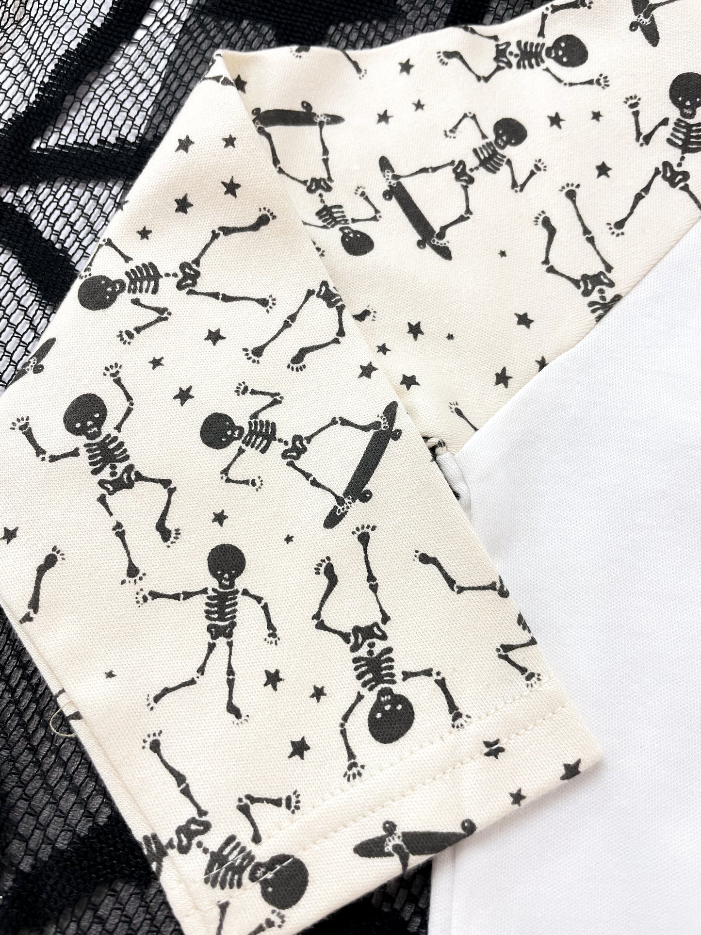 Personalised Glow in the Dark Skeleton Halloween Pyjamas