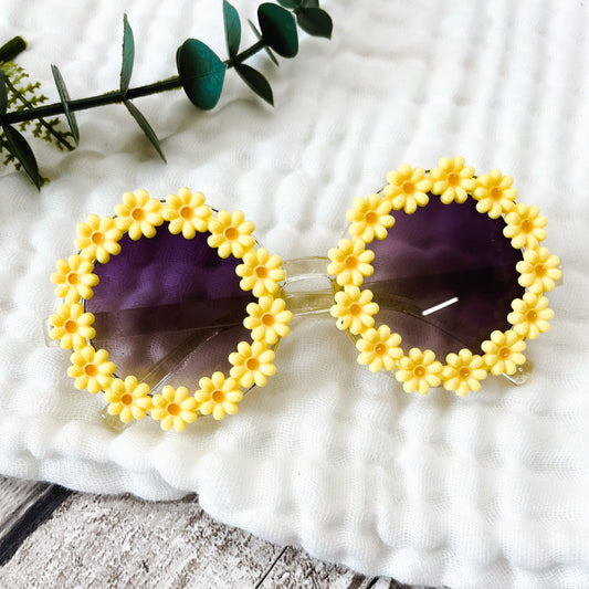 Children's Yellow Daisy Sunglasses