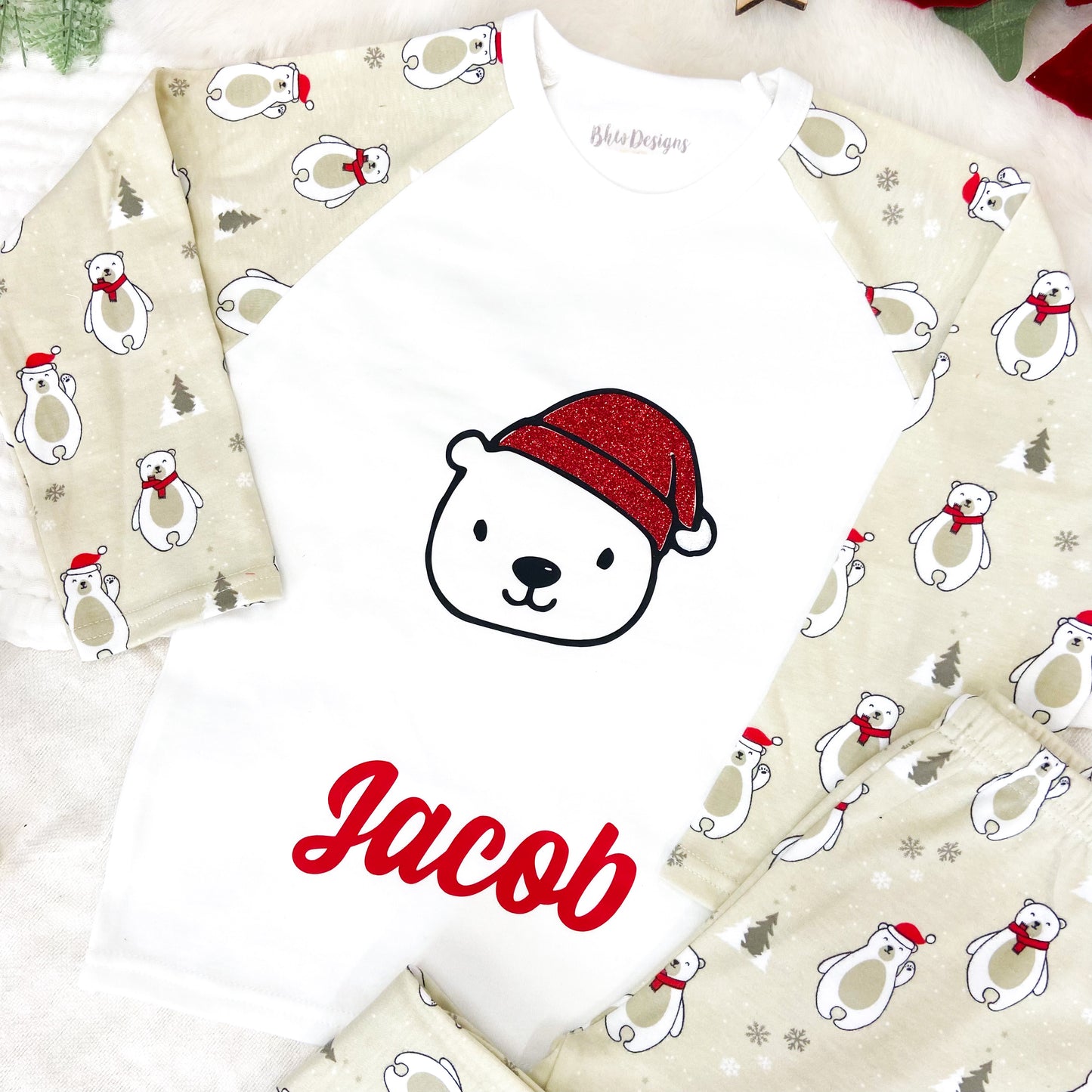 Personalised Polar Bear Pyjamas