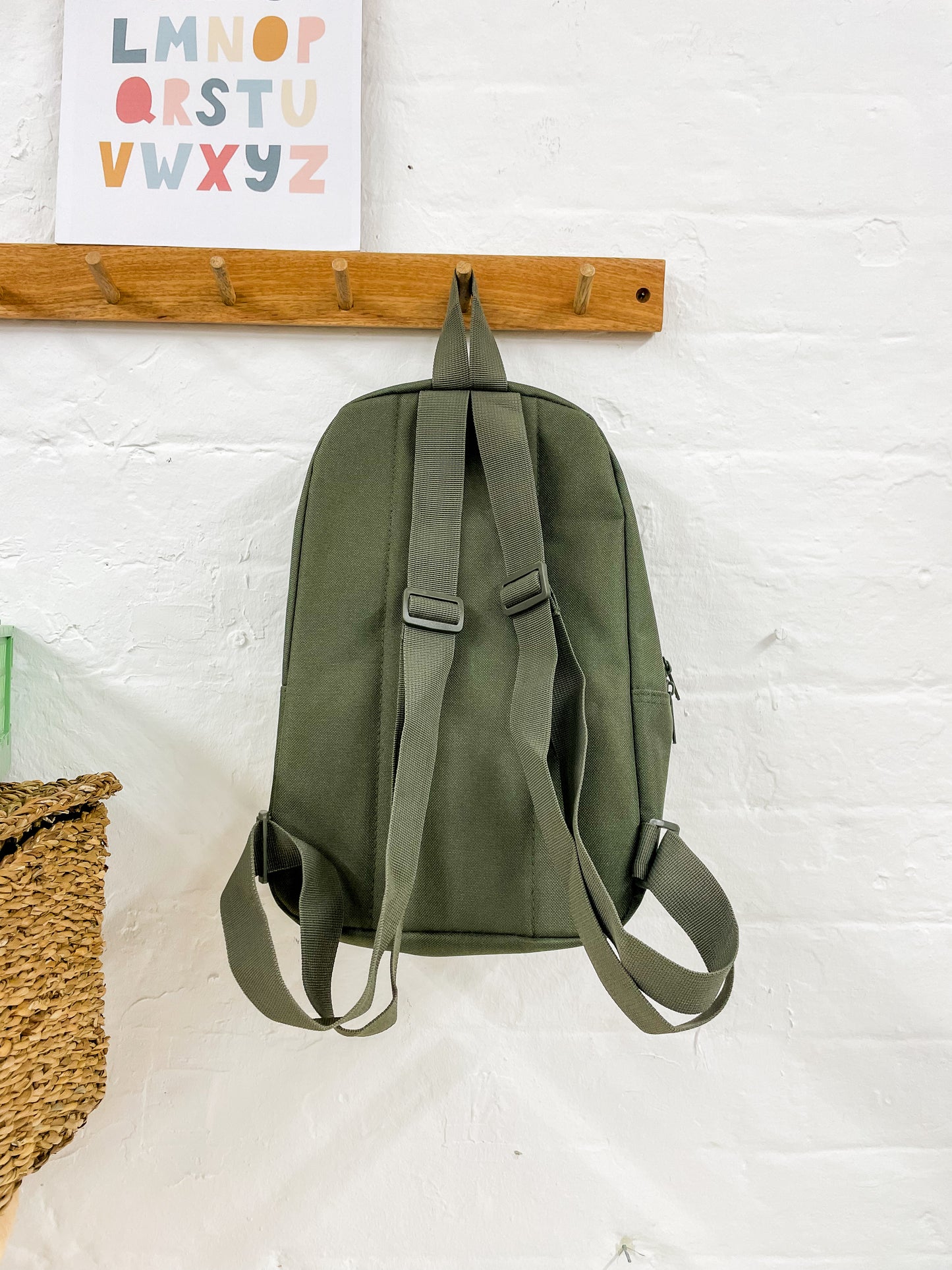Personalised Kid's Mini Backpack - Olive Green