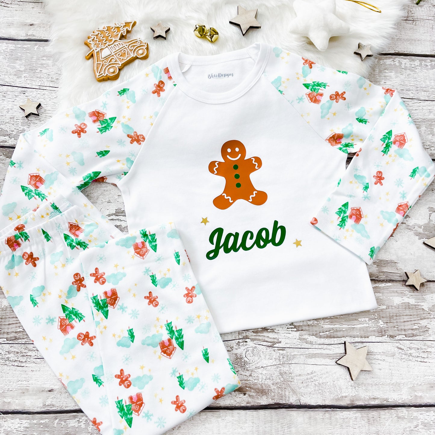 Personalised Gingerbread Man Pyjamas