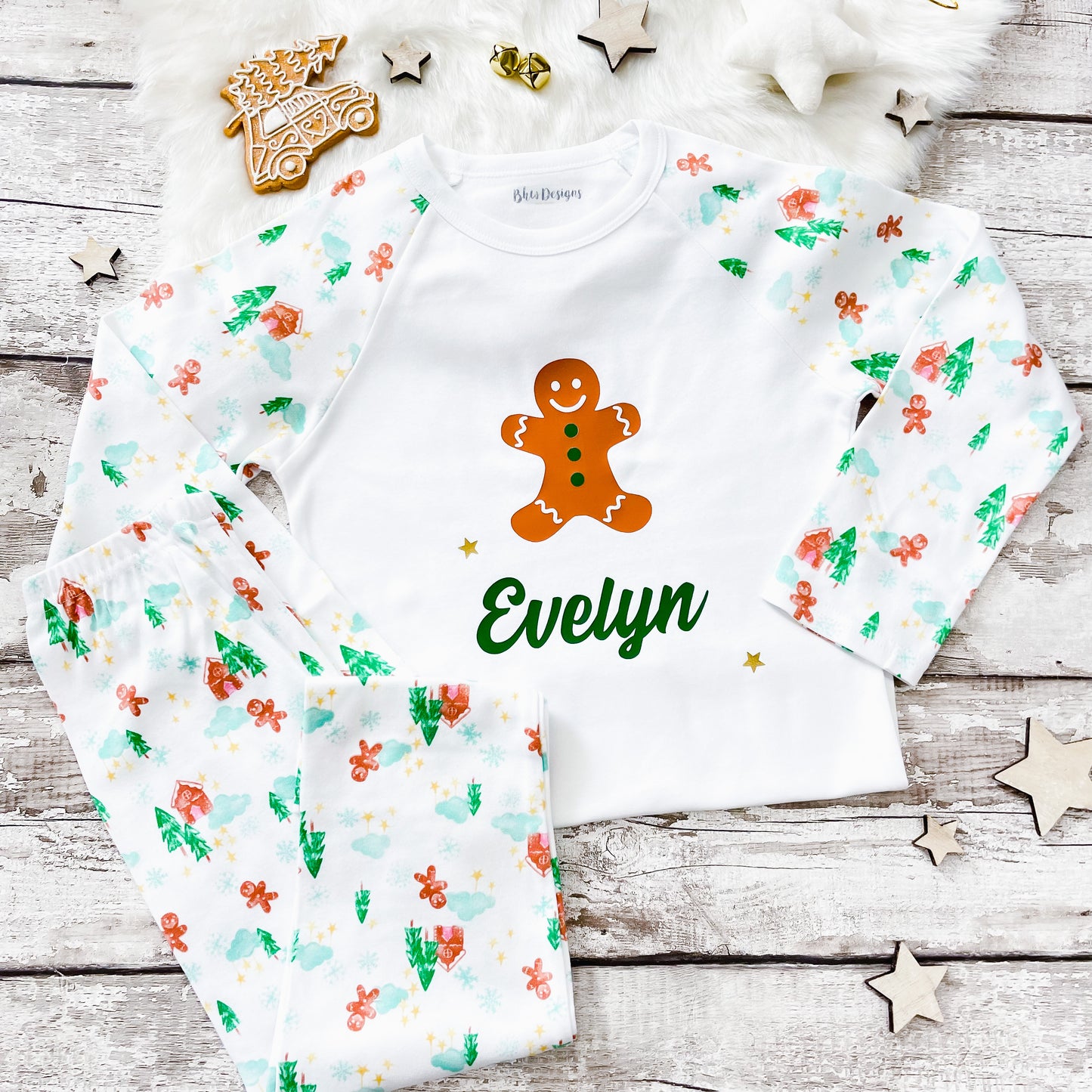 Personalised Gingerbread Man Pyjamas