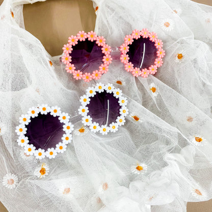 Children's Pink Daisy Sunglasses