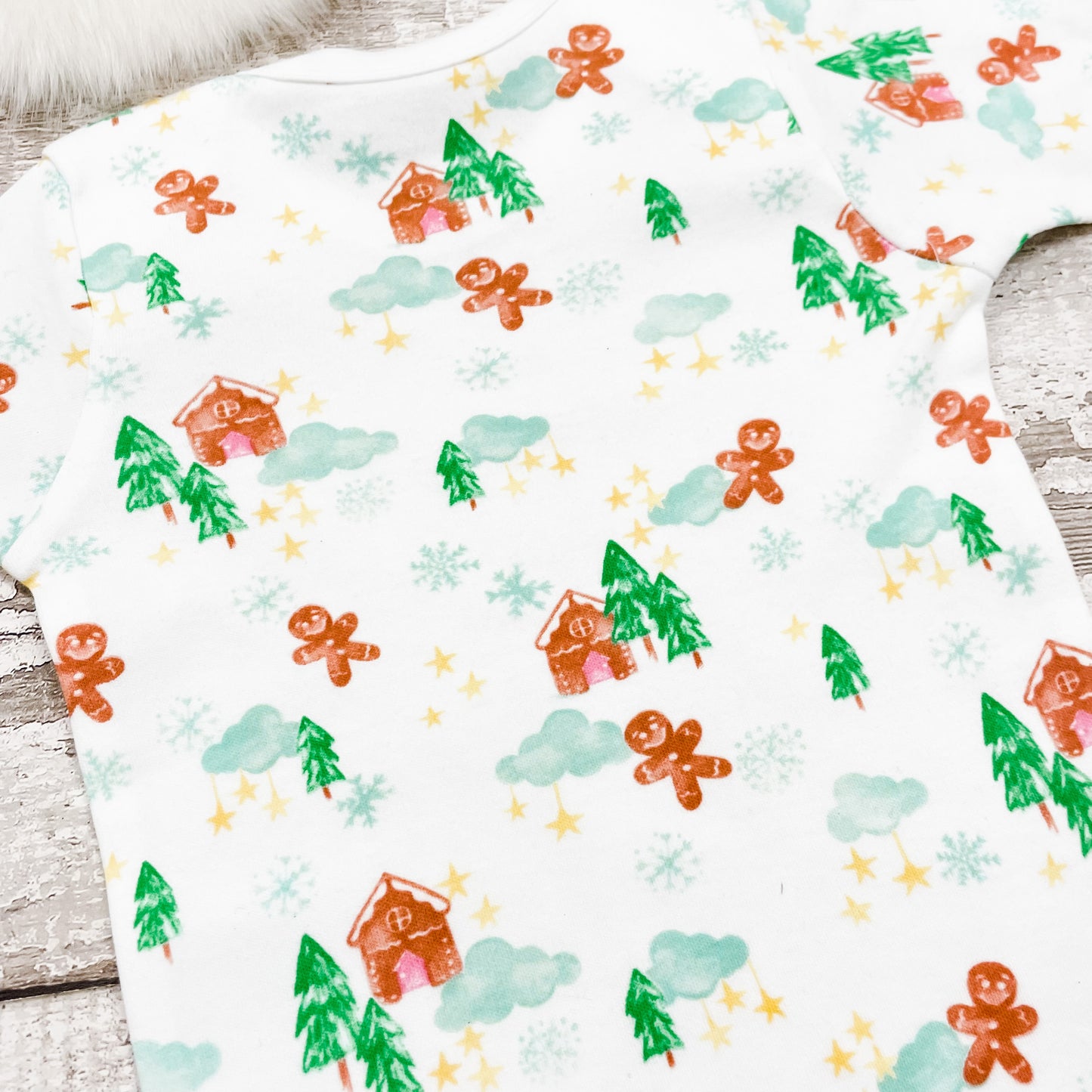 Personalised Gingerbread Man  Christmas Bodysuit