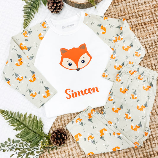 Personalised Children's Fox Pyjamas