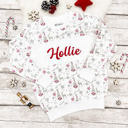 Personalised Kid's Christmas Sweatshirt