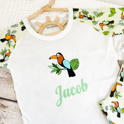 Personalised Toucan Children's Short Pyjamas