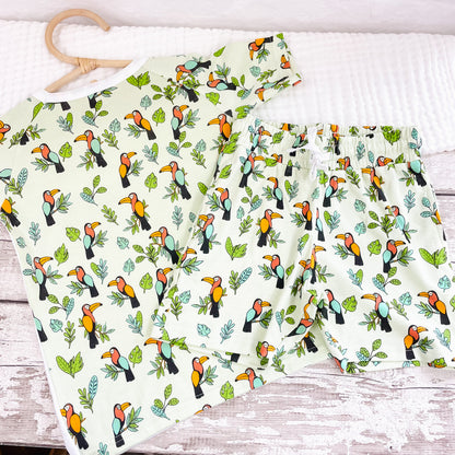 Personalised Toucan Children's Short Pyjamas