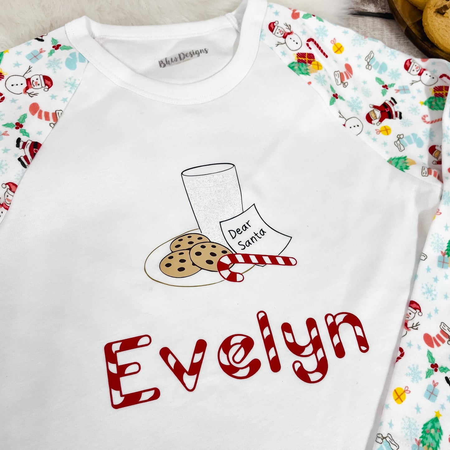 Personalised Milk & Cookies Pyjamas
