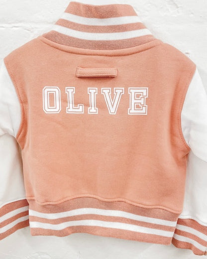Varsity Jacket - Dusky Pink