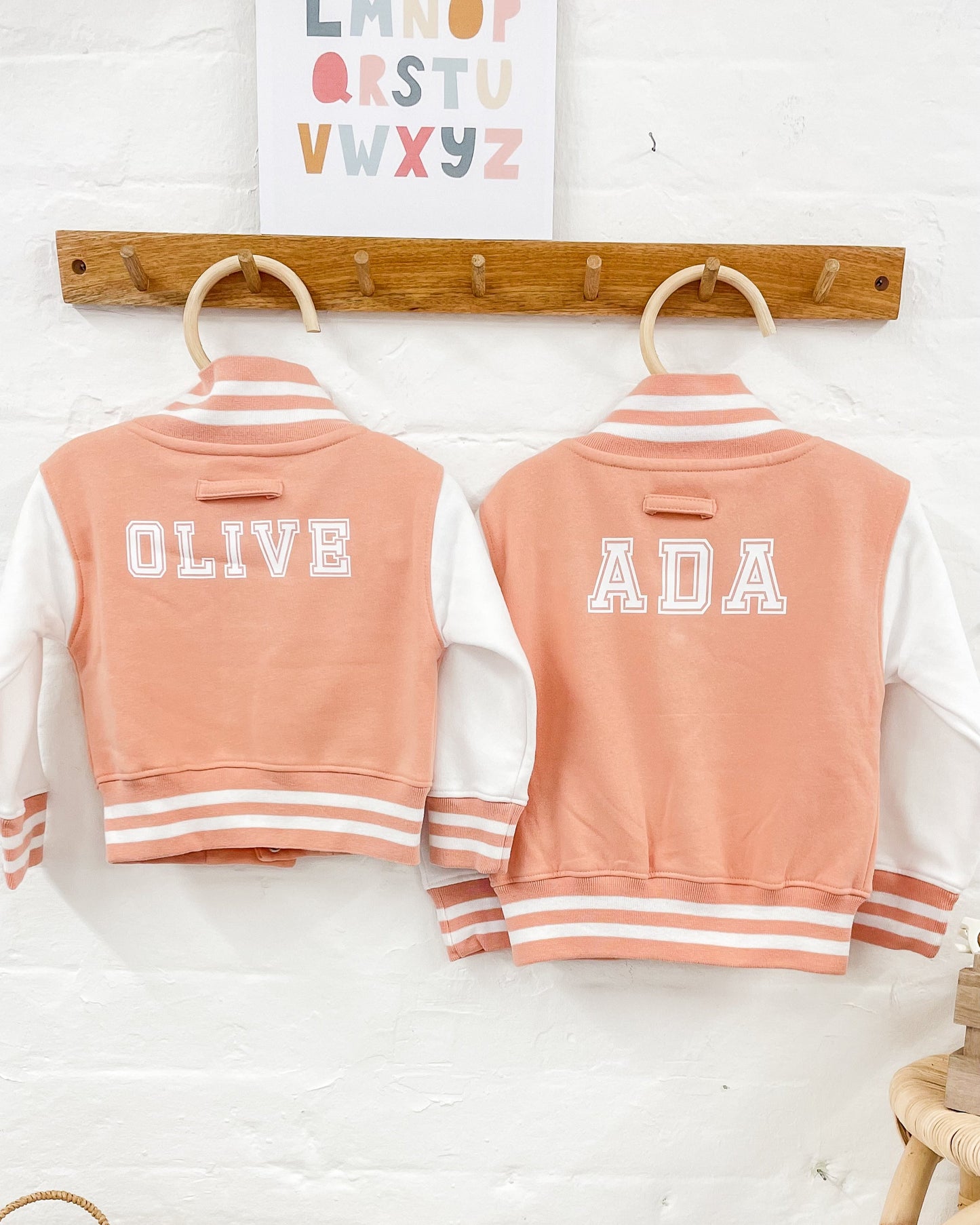 Varsity Jacket - Dusky Pink