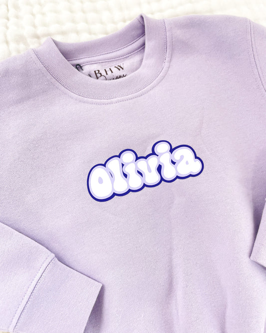 Personalised Sweatshirt - Lilac