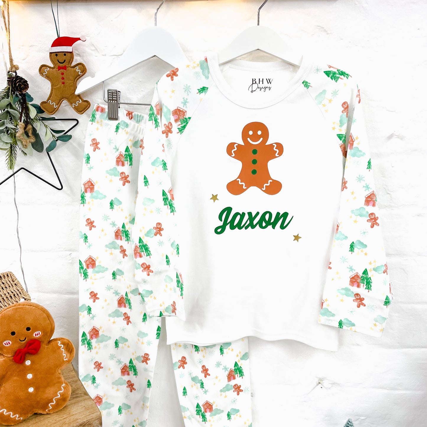 Personalised Gingerbread Man Pyjamas