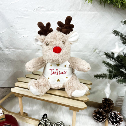 Personalised Name Reindeer Mini Soft Toy