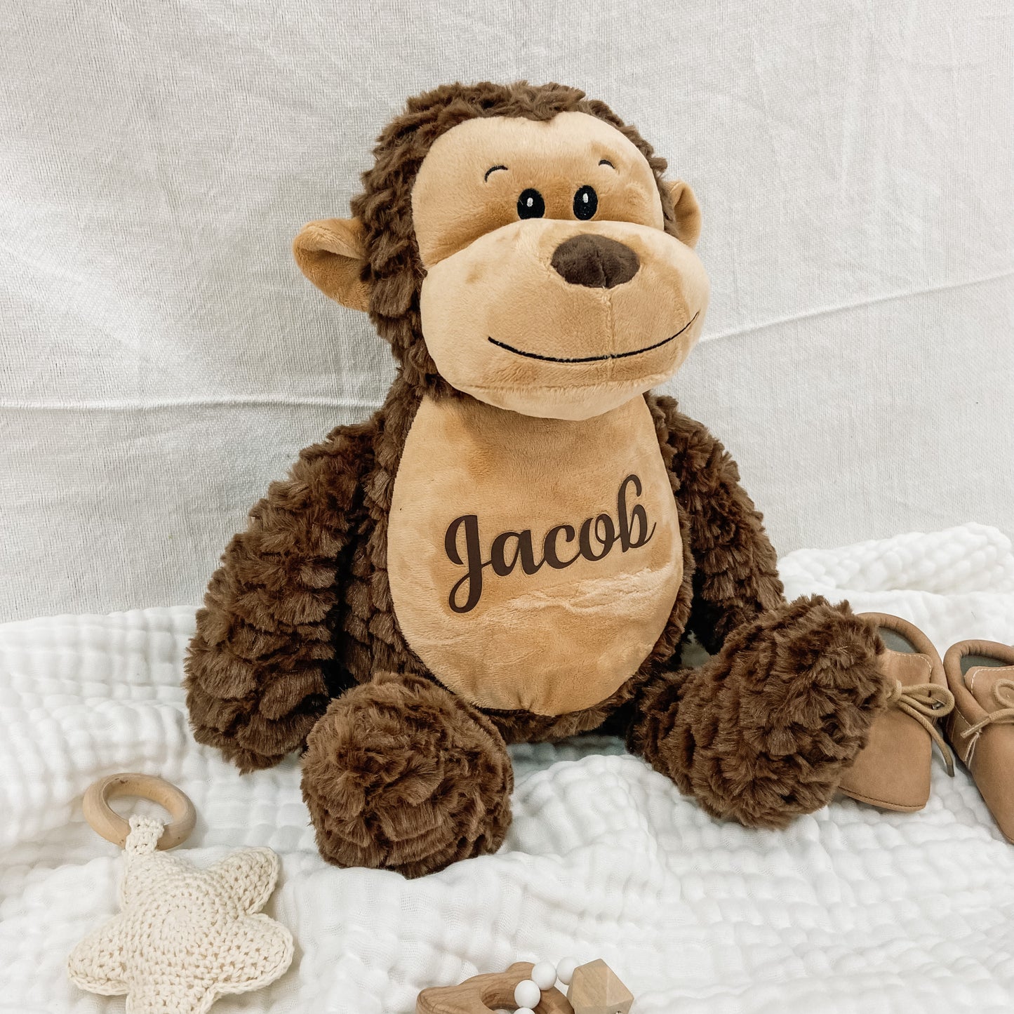 Personalised Monkey Soft Toy