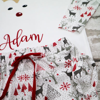 Men's Personalised Reindeer Pyjamas