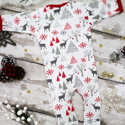 Personalised Baby Girl Reindeer Bodysuit
