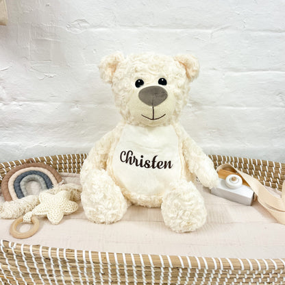 Personalise Cream Teddy Soft Toy