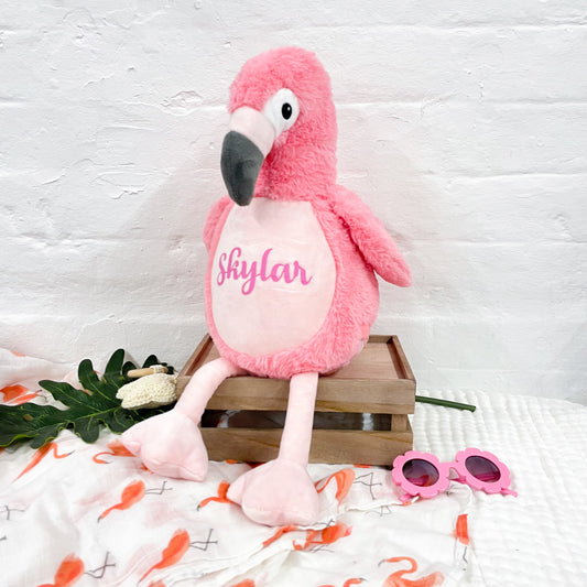 Personalised Flamingo Soft Toy