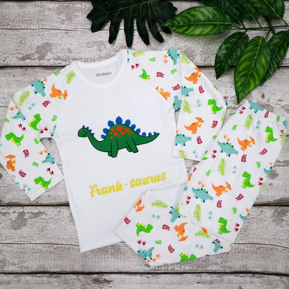Personalised Children's Dinosaur Pyjamas