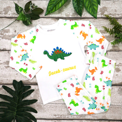 Personalised Children's Dinosaur Pyjamas