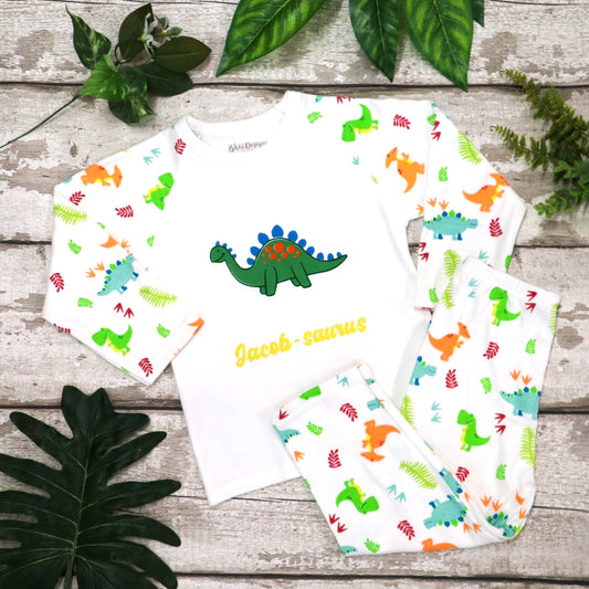 Personalised Children's Dinosaur Pyjamas