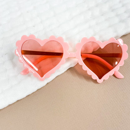 Kid's Heart Scallop Sunglasses