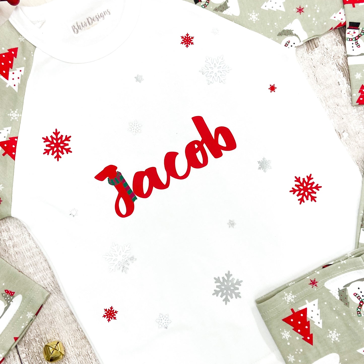 Personalised Snowman Pyjamas