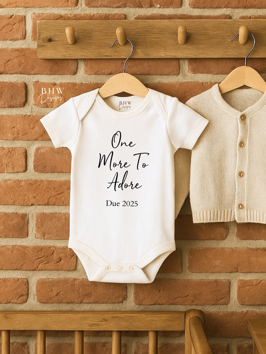One More to Adore Baby Vest